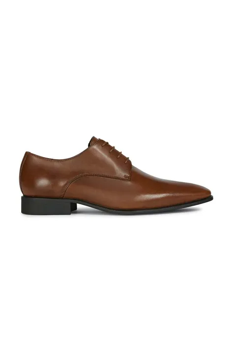 Кожаные туфли Geox UOMO HIGH LIFE мужские цвет коричневый U0299B 00043 C6026