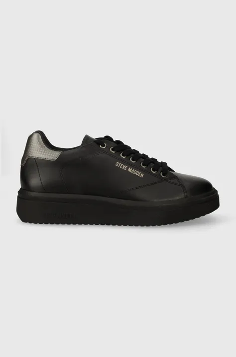 Δερμάτινα αθλητικά παπούτσια Steve Madden Fynner χρώμα: μαύρο, SM12000465