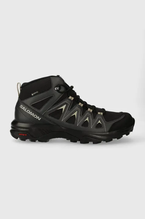 Topánky Salomon X Braze Mid GTX pánske, čierna farba, L47141800