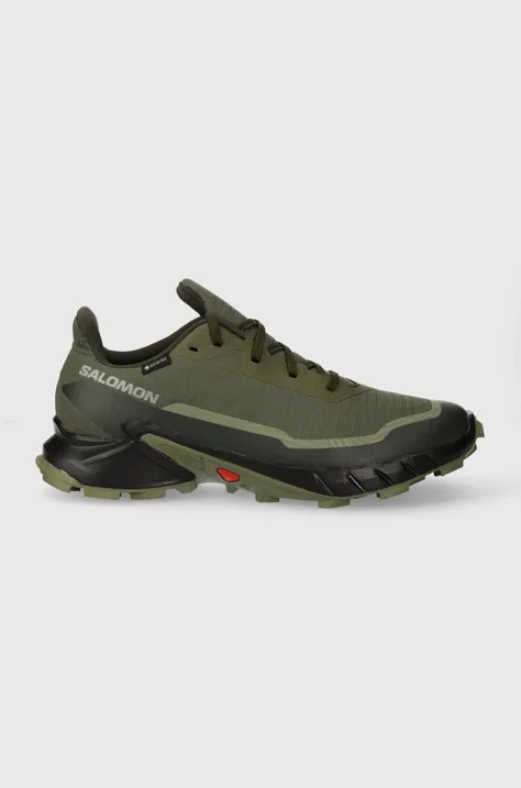 Cipele Salomon Alphacross 5 GTX za muškarce, boja: zelena