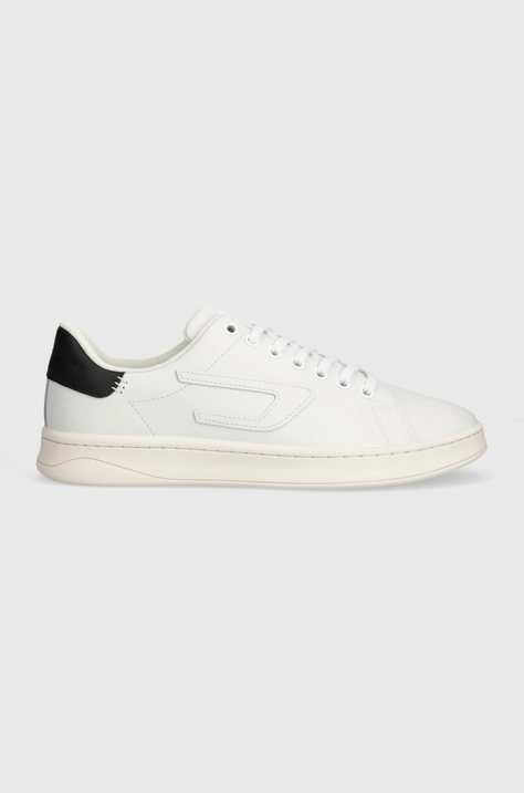 Diesel sneakers in pelle S-Athene Low colore bianco Y02869-P4423-H1527