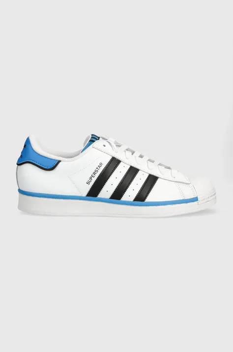 Kožené sneakers boty adidas Originals Superstar bílá barva, IF3640