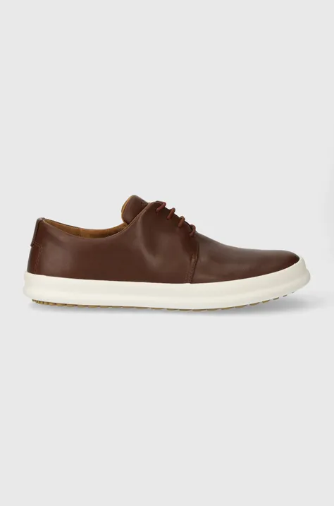 Шкіряні туфлі Camper Chasis чоловічі колір коричневий K100836.012