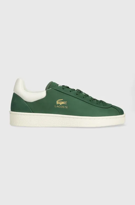 Αθλητικά Lacoste Baseshot Premium Leather χρώμα: πράσινο, 47SMA0040