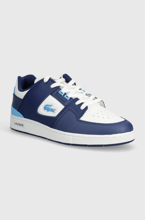 Sneakers boty Lacoste Court Cage Leather tmavomodrá barva, 47SMA0050