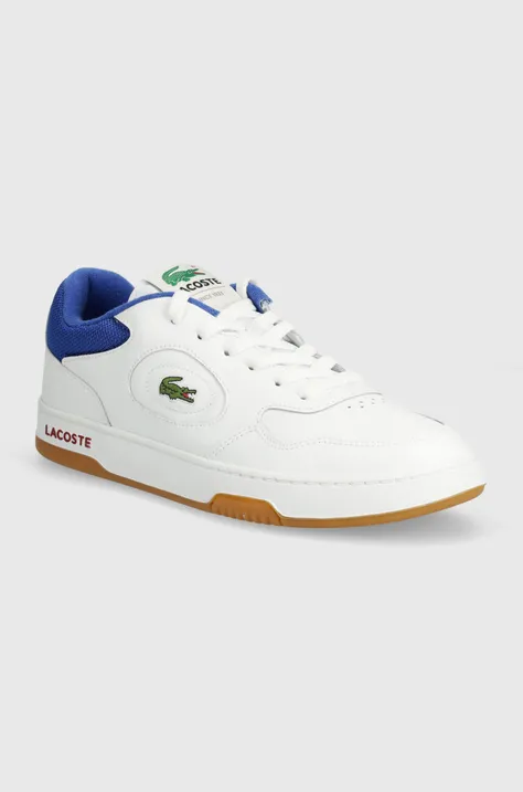 Δερμάτινα αθλητικά παπούτσια Lacoste Lineset Contrasted Collar Leather χρώμα: άσπρο, 47SMA0060