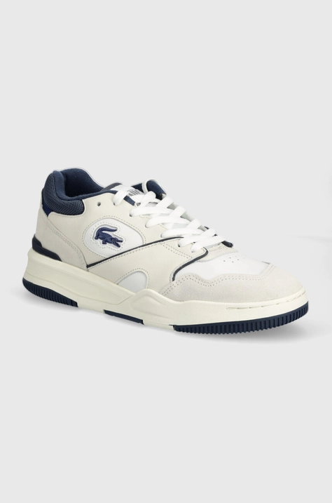 Lacoste sneakersy skórzane Lineshot Leather Logo kolor biały 47SMA0062