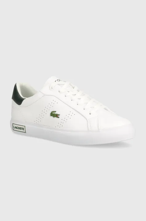 Kožené sneakers boty Lacoste Powercourt 2.0 Leather bílá barva, 47SMA0110