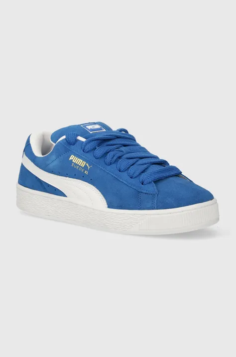 Puma leather sneakers Suede XL blue color 395205
