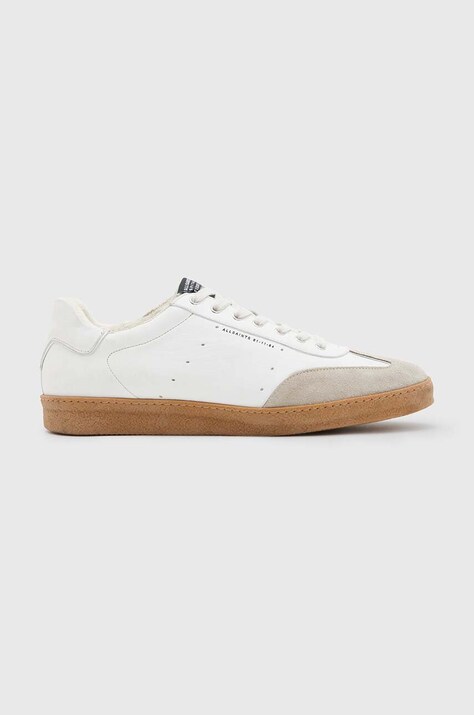 Kožené tenisky AllSaints Leo Low Top béžová barva, MF718X