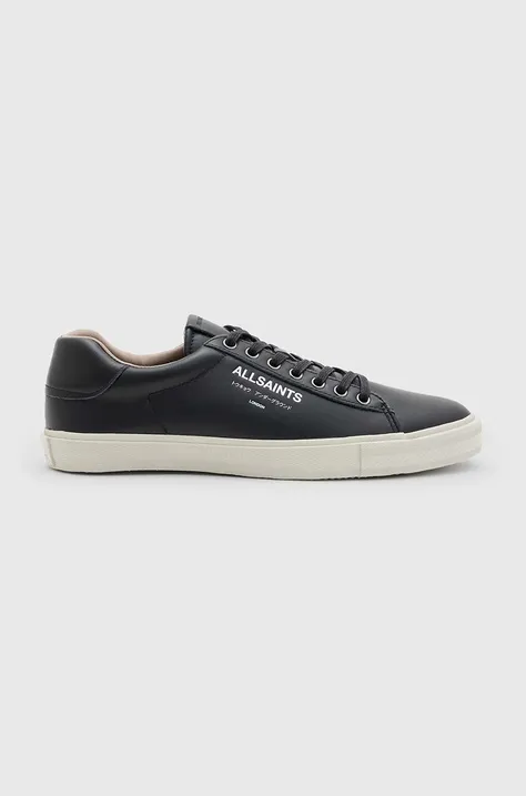 Kožené sneakers boty AllSaints Underground Leather Low černá barva, MF705X