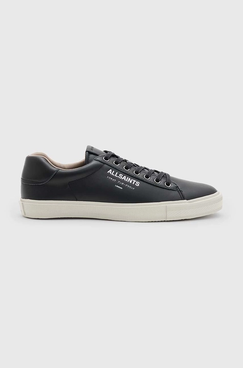 Кожени маратонки AllSaints Underground Leather Low в черно MF705X