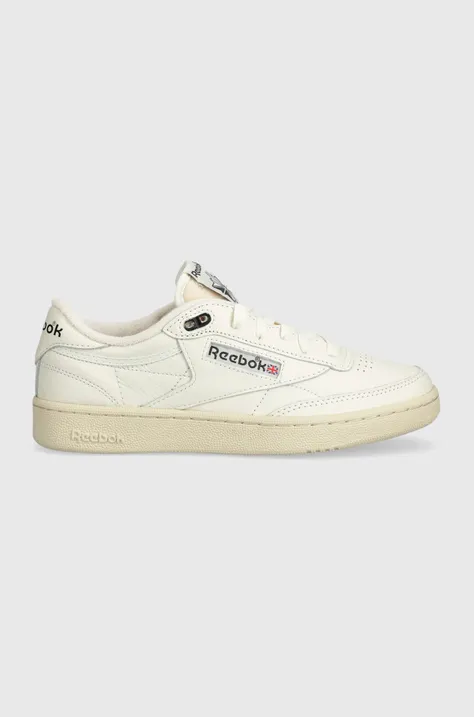 Kožne tenisice Reebok LTD Club C 85 Vintage boja: bež, RMIA04HC99LEA0030100