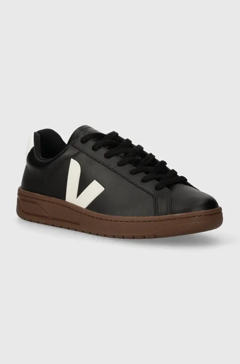 Kožené sneakers boty Veja Urca černá barva, UC0703507