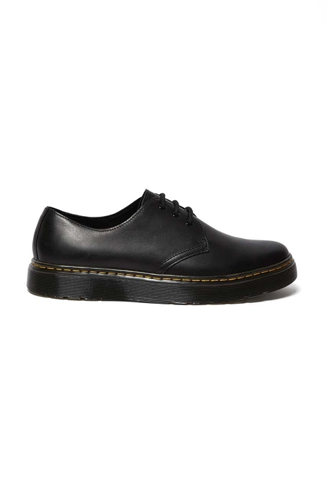 Kožené poltopánky Dr. Martens Thurston Lo pánske, čierna farba, DM26161001