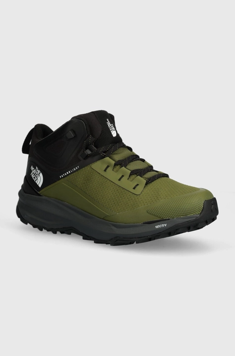 Čevlji The North Face Vectiv Exploris 2 Mid Futurelight moški, zelena barva, NF0A7W6ARMO1