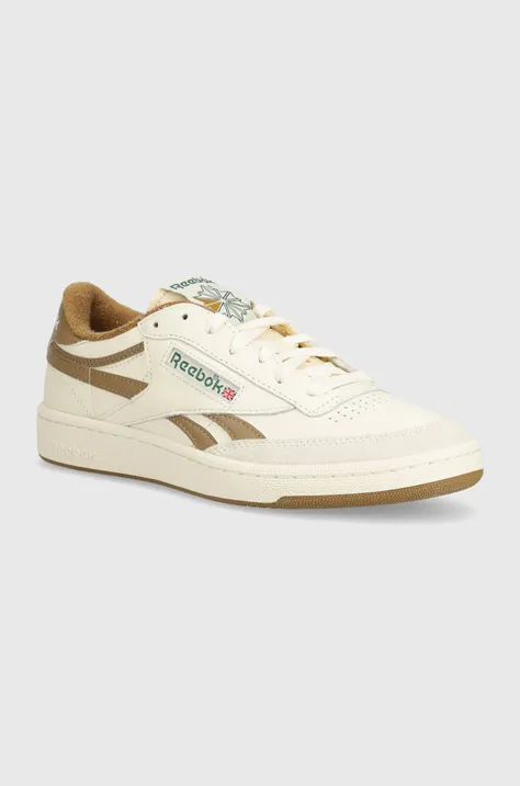 Кожаные кроссовки Reebok Classic Club C цвет бежевый 100205044