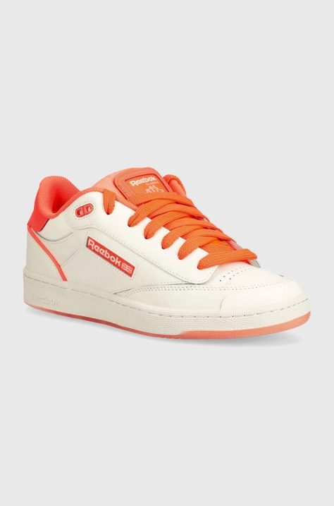 Шкіряні кросівки Reebok Classic Club C колір бежевий 100074249