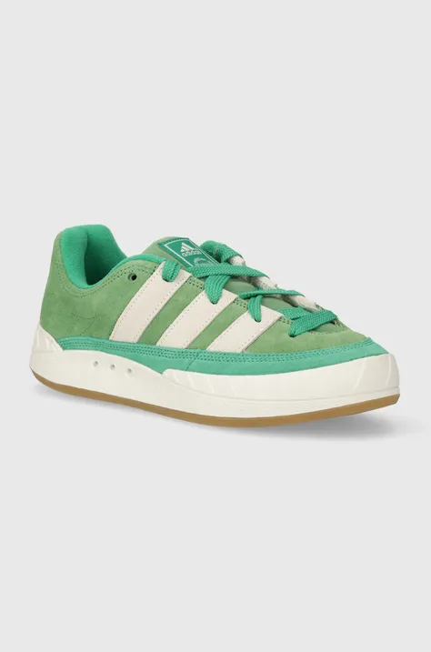 Semišové tenisky adidas Originals Adimatic zelená farba, ID8267
