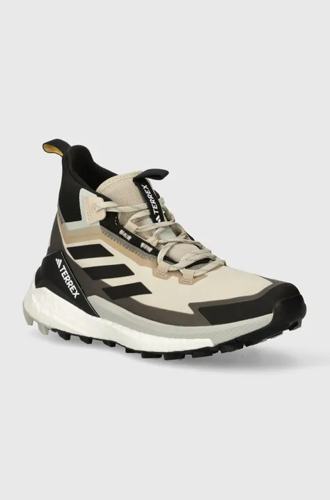 Topánky adidas TERREX Free Hiker 2 Gore-Tex pánske, béžová farba, IE5128