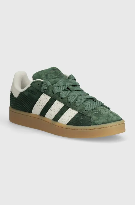 Δερμάτινα αθλητικά παπούτσια adidas Originals Campus 00s χρώμα: πράσινο, IF4337