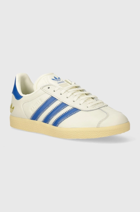 Δερμάτινα αθλητικά παπούτσια adidas Originals Gazelle χρώμα: μπεζ, IF4599