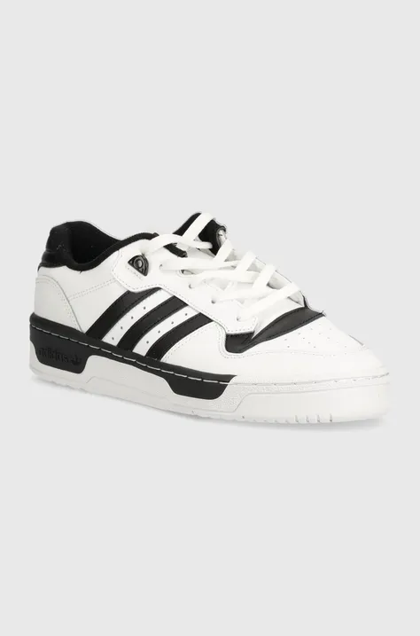 Kožené sneakers boty adidas Originals Rivalry Low bílá barva, IG1474