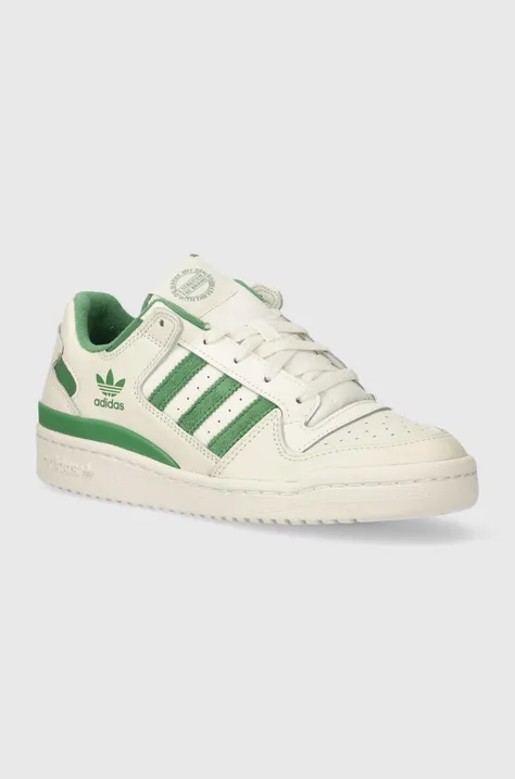 Δερμάτινα αθλητικά παπούτσια adidas Originals Forum Low CL χρώμα: άσπρο, IG3778