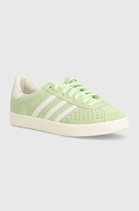 Замшевые кроссовки adidas Originals Gazelle 85 цвет зелёный IG6222