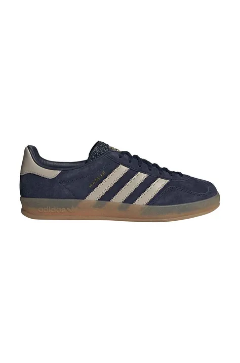 Σουέτ αθλητικά παπούτσια adidas Originals Gazelle Indoor χρώμα: ναυτικό μπλε, IH7501