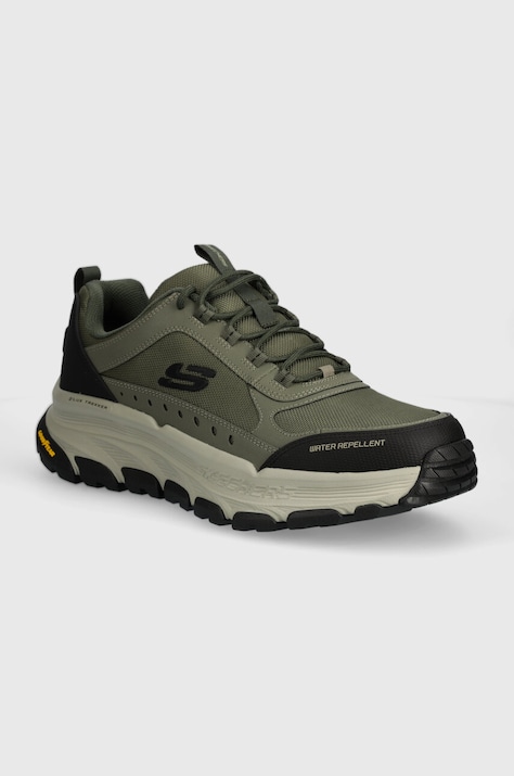 Topánky Skechers D'Lux Trekker pánske, zelená farba