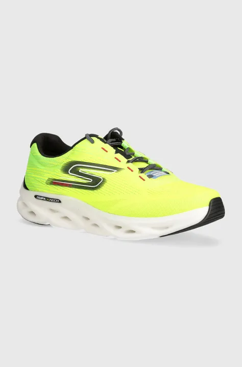 Bežecké topánky Skechers GO RUN Swirl Tech Speed zelená farba