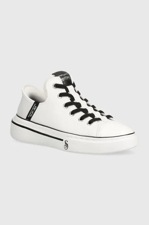 Πάνινα παπούτσια Skechers SKECHERS X SNOOP DOGG χρώμα: άσπρο
