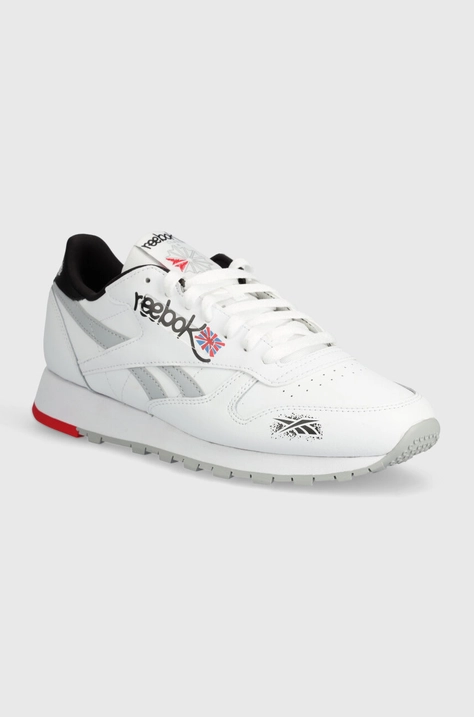 Шкіряні кросівки Reebok Classic Classic Leather колір білий 100075003