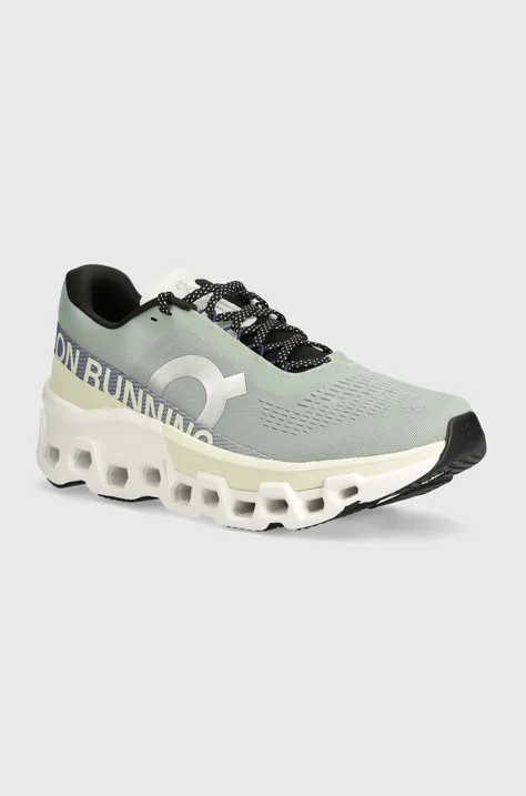 Čevlji ON running Cloudmonster 2 moški, zelena barva