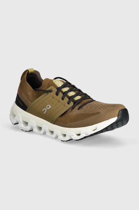 Παπούτσια για τρέξιμο On-running Cloudswift χρώμα: πράσινο