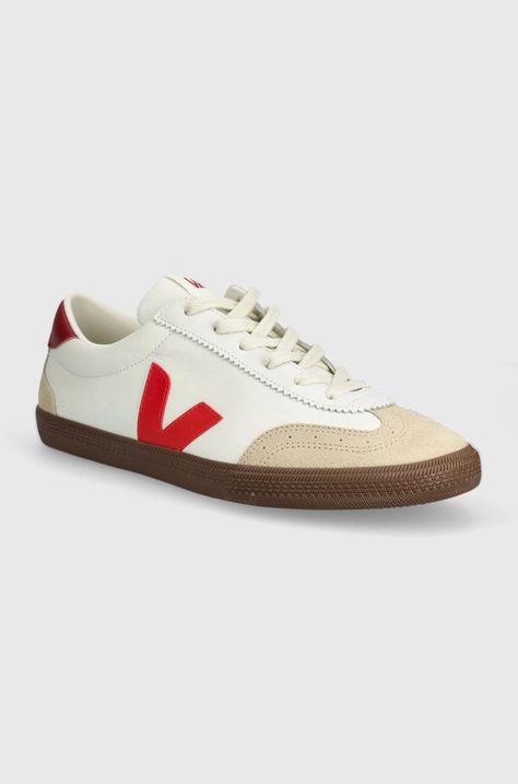 Kožené sneakers boty Veja Volley bílá barva, VO2003533