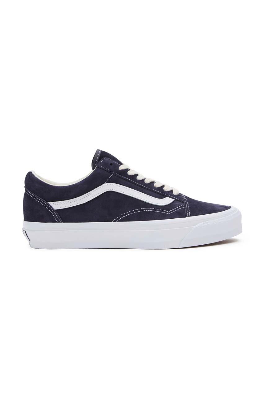 Vans tenisi din piele intoarsa Premium Standards Old Skool 36 culoarea albastru marin, VN000CNGCIE1