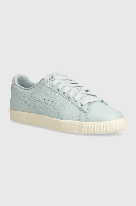 Puma leather sneakers Clyde Premium green color 394834