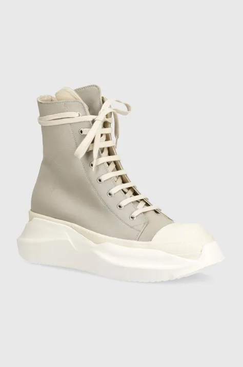 Кеды Rick Owens Woven Shoes Abstract Sneak мужские цвет серый DU01D1840.CBEM9.8811