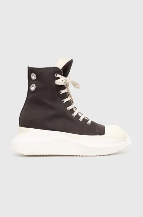 Кеды Rick Owens Woven Shoes Abstract Sneak мужские цвет серый DU01D1840.CBES1.7811
