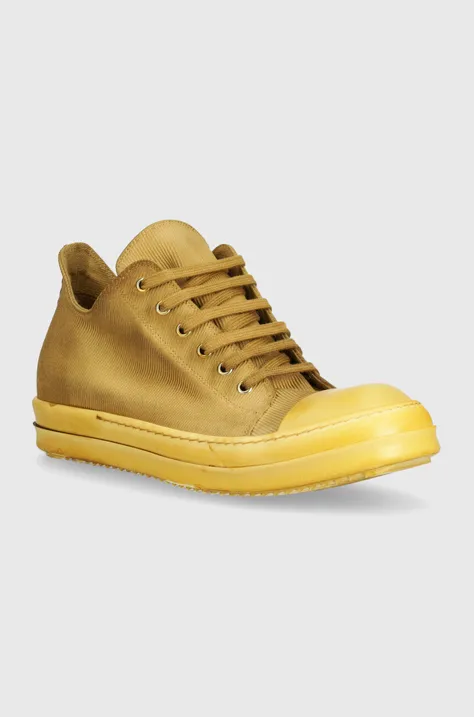 Πάνινα παπούτσια Rick Owens Woven Shoes Low Sneaks χρώμα: μπεζ, DU01D1802.TWCD.424242