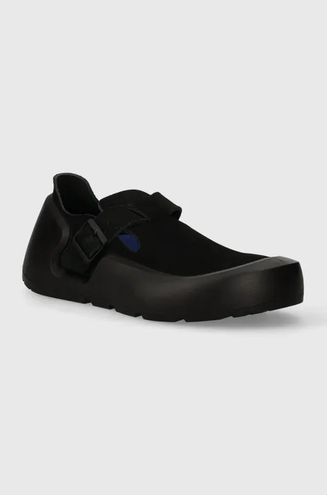 Половинки обувки от набук Birkenstock Reykjavik в черно 1027471