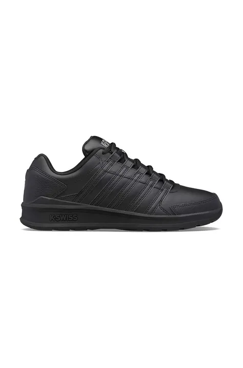 Kožené sneakers boty K-Swiss VISTA TRAINER černá barva, 07000.001.M