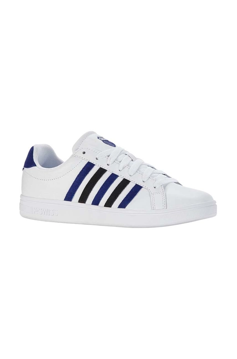 K-Swiss sneakers din piele COURT TIEBREAK culoarea alb