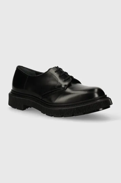 ADIEU leather shoes Type 132 men's black color 132