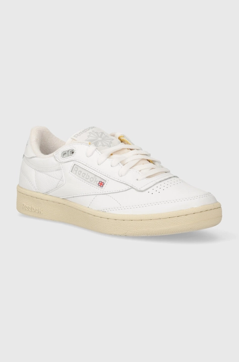 Kožené sneakers boty Reebok Classic Club C 85 Vintage bílá barva, 100033001