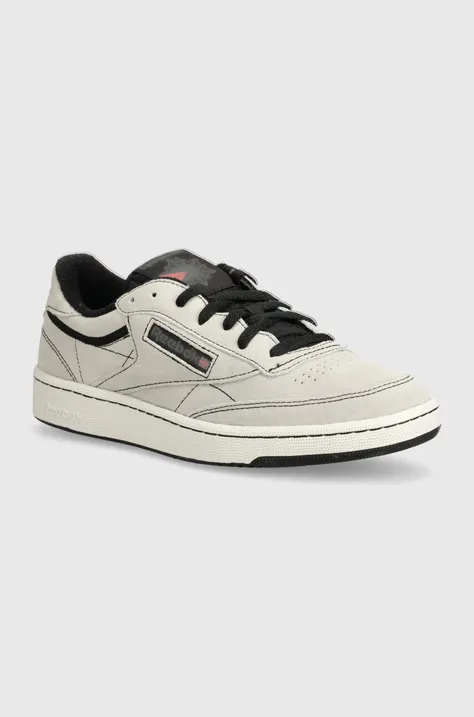 Semišové sneakers boty Reebok Classic Club C 85 Vintage šedá barva, 100074160