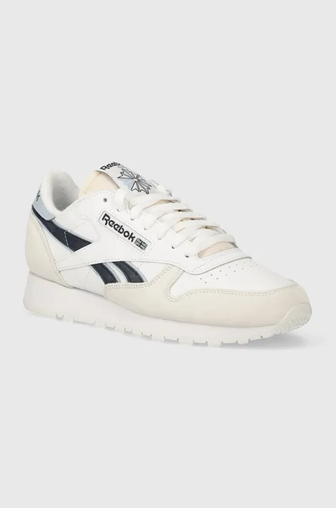 Δερμάτινα αθλητικά παπούτσια Reebok Classic Classic Leather χρώμα: άσπρο, 100074353