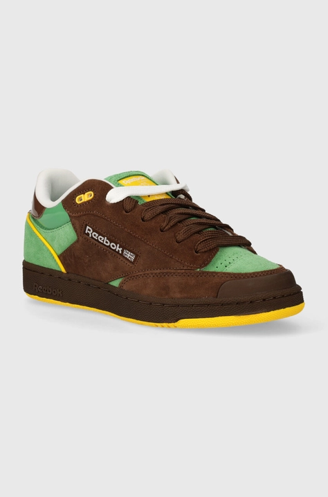 Semišové tenisky Reebok Classic Club C Bulc hnedá farba, 100074178